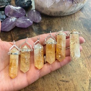 High Quality Citrine Crystal Pendant